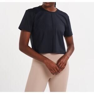 Alwrld Alsprt Black Untuck Tee Shirt Crewneck Activewear Women’s Size Medium
